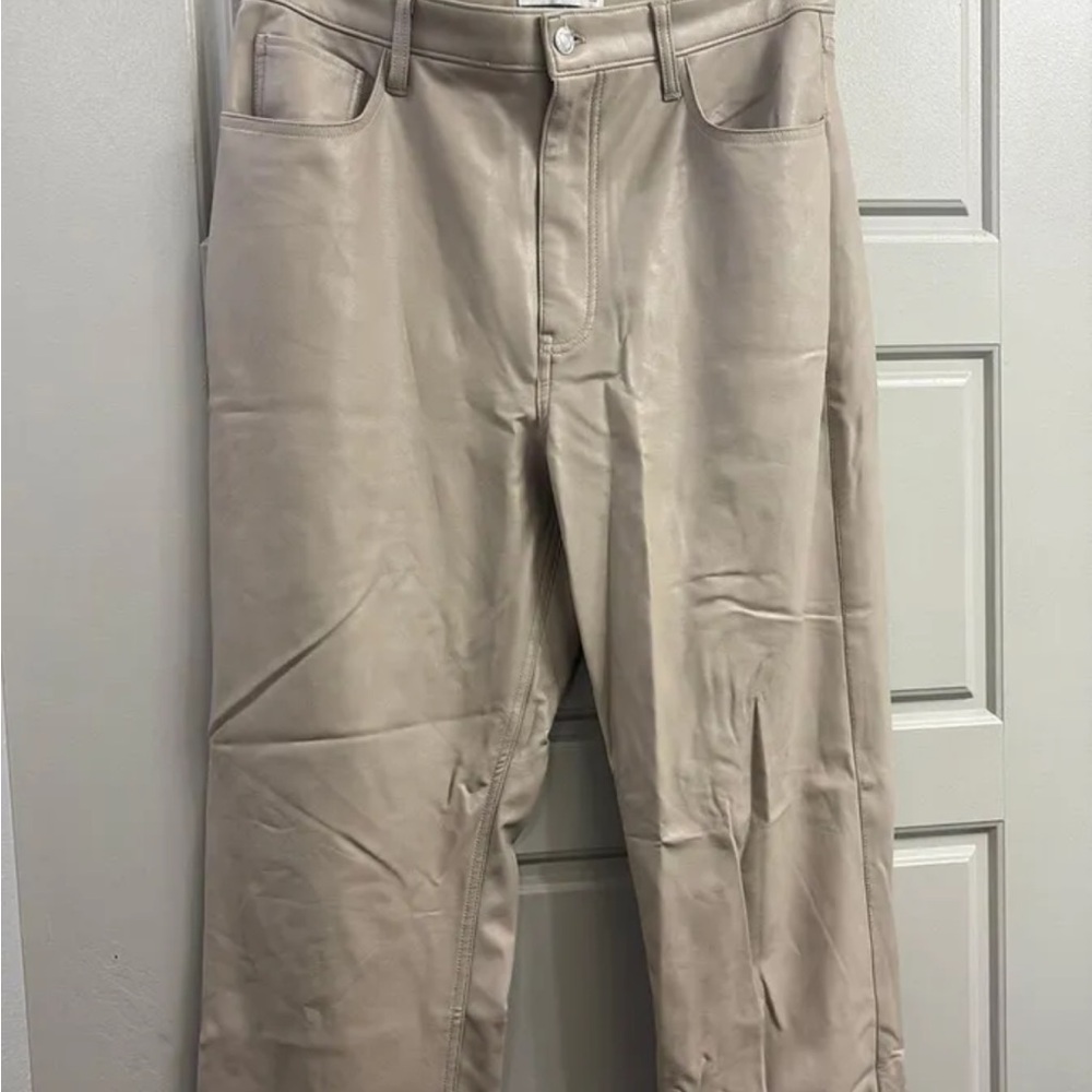 Tan Leather Pants